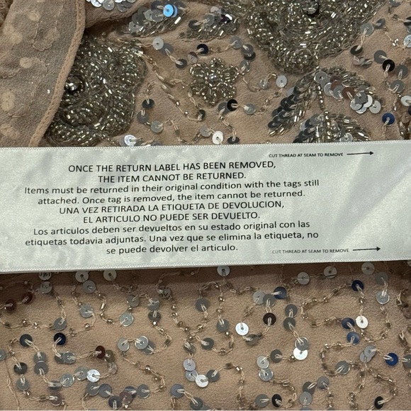 Mac Duggal NWOT Size 12 Sequin Gown Embellished Beaded Cocktail Party Elegant - Picture 6 of 8